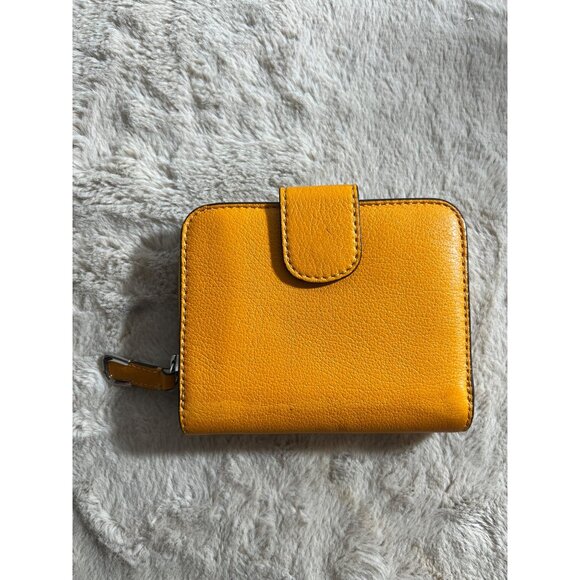 Coach Burnt Orange Leather Bi-Fold Wallet With Card Slots & ID Window - Picture 4 of 12